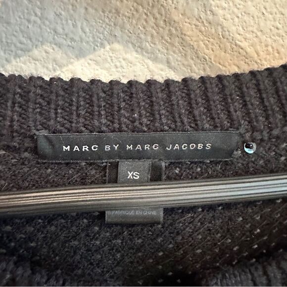 Marc By Marc Jacobs | XS | black open weave knit sequin Sweater - Picture 6 of 12